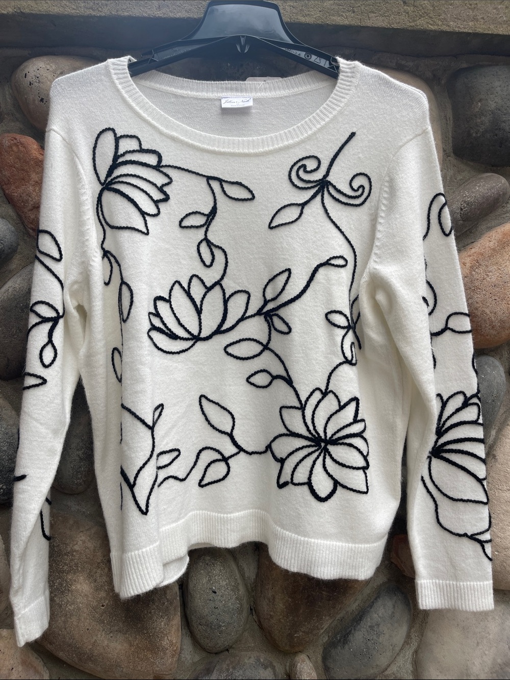 Jillian Nicole Floral Crewneck Sweater NWT 1X